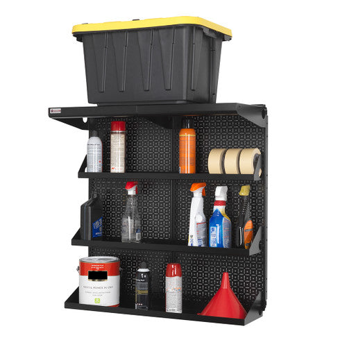 OmniWall Shelving Kit - Ultimate Storage Solution for Your Garage or Workshop